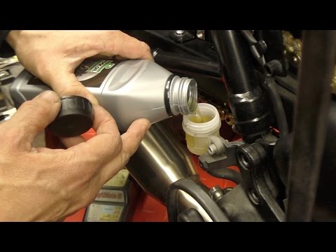 Delboy's Garage, Motorcycle Brake Fluid Change.