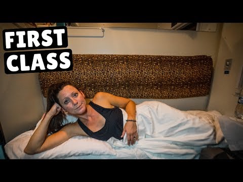 First Class OVERNIGHT TRAIN Across Ukraine (she was not impressed)