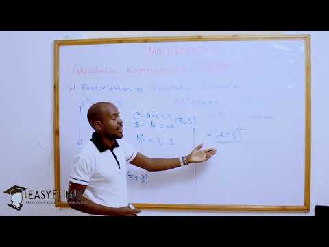 Quadratic Expressions and Equations - Form 3 Mathematics EasyElimu