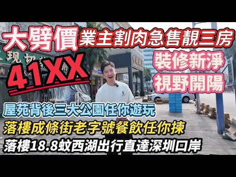 價單41XX🔥業主割肉急售靚三房「金港壹號」｜到街市沃爾瑪都方便｜視野開陽裝修新淨｜落樓即享老字號美食｜屋苑背後三大沿河公園#二手筍盤 #大亞灣樓盤 #惠州樓盤 #惠州 #深圳地鐵 #惠陽 #中山 