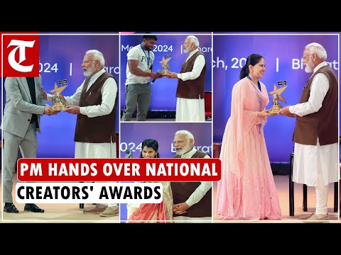 PM Narendra Modi presents the first-ever National Creators' Awards