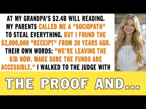 After My Grandpa Died, My Greedy Parents Sued Me Over His Inheritance, But When The Judge Met Me...