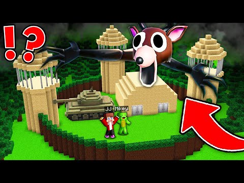 Mikey and JJ Built Military Base to Survive 99 Night in Minecraft ! (Maizen)