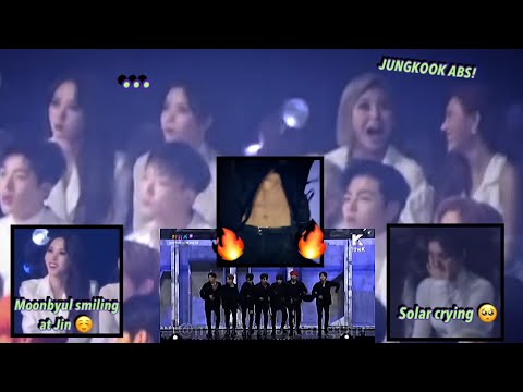 Mamamoo reacting to BTS "FAKE LOVE" @ 2018 MMA