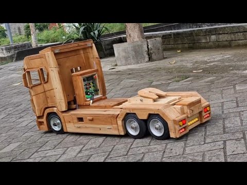 Tes drive - Rc miniature truck - woodworking