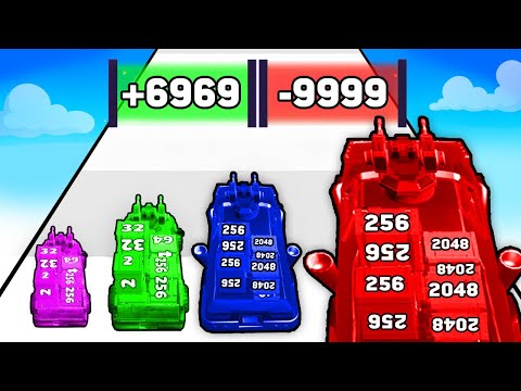 MAX VEHICLE FIREPOWER!!! - Car Rush 2048