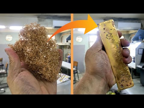 What do they do with the burrs that come out during gold processing?
