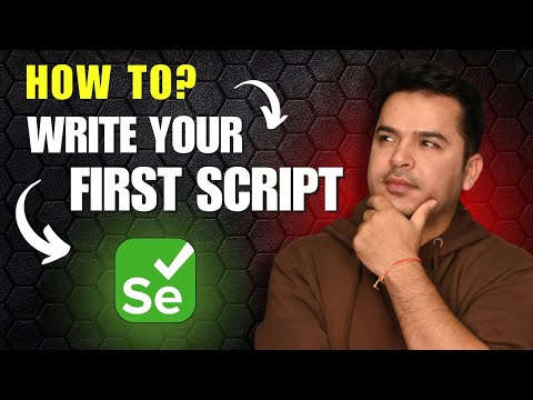 How to write Script in Selenium Webdriver (First Testcase in Selenium)