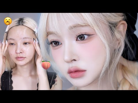 My Go-To Summer Soft Peachy Makeup 🍑 | GRWM Using My Favorite Summer Makeup Picks ⊹˚₊ 𝜗𝜚