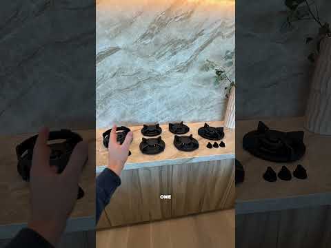 These burners are built into the Taj Mahal countertops!