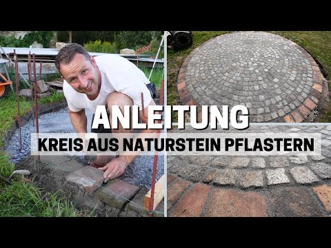 Paving a circle | INSTRUCTIONS | Natural stone ✅ | Our little farm