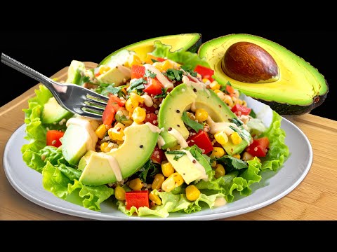 Healthy keto avocado salad in 5 minutes!  Lose 15 kg quickly! Do