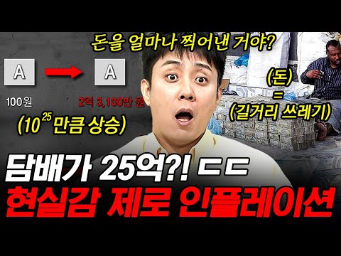 [#벌거벗은세계사] 100원이던 물건이 2억까지 오른다❗ 하룻밤 사이에 물가가 10배 오르는 짐바브웨 초인플레이션 사태💸