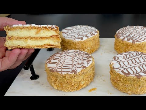 Dessert Rapide et Délicieux en 10 Minutes ! Vous Serez Etonné du Résultat ! Mille-feuilles !