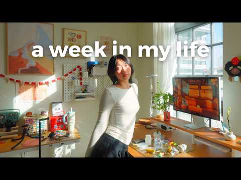 cozy hobby vlog 🎀🎄 new craft finds, stationery haul & sculpting mini pastries