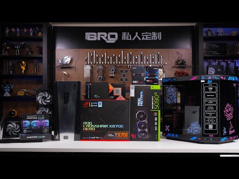 「BRO」4K Water Cooled PC Build HYTE Y70 Jinx Theme With 9950X3D ROG RTX5090 D Y70 金克丝主题#pcbuild