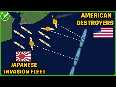 US Destroyers Raid Japanese Invasion Fleet - Battle of Balikpapan Documentary