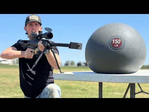 Could a 150 Pound Slam Ball Stop a 50 Cal Sniper Rifle?