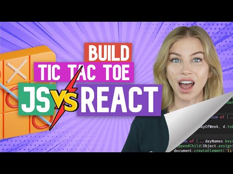 Building Tic-tac-toe in JavaScript vs React