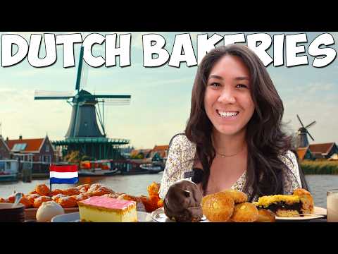 Trying DUTCH BAKERY Items in the Netherlands! | Better than Germany?