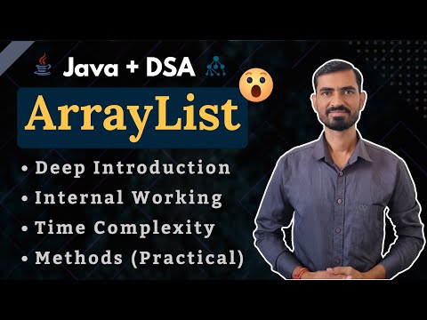 ArrayList in Java | 🚀 DSA Tutorial (Working, Time Complexity, Methods)