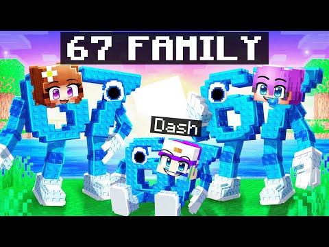 Adopted by Secret 67 Brainrot Family in Minecraft