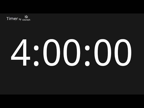 4 Hour Countup Timer