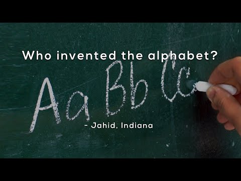 Who invented the alphabet?