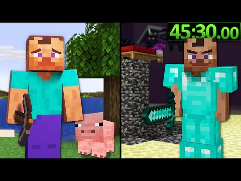 I learned how to become a Minecraft Speedrunner (with k4yfour)