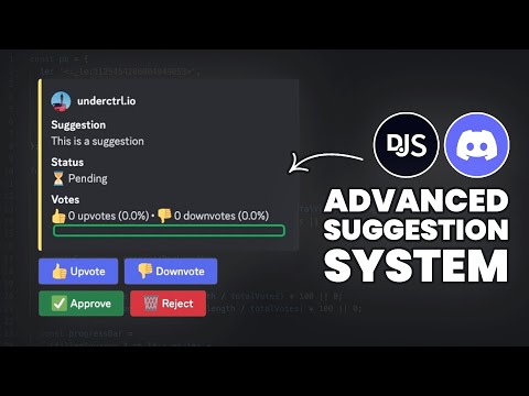 🚀 Create an ADVANCED Suggestions System (Discord.js)