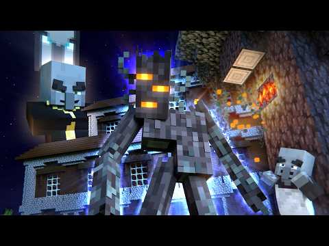 CREAKING ORIGIN - Creaking vs Pillager Army of the Woodland Mansion (Minecraft Movie Animation)