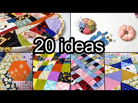 20 Ideas for Sewing Scraps Fabric to Create Beautiful Items (Part 1)