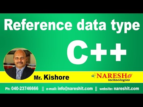 Reference data type in C++ | C ++ Tutorial | Mr. Kishore