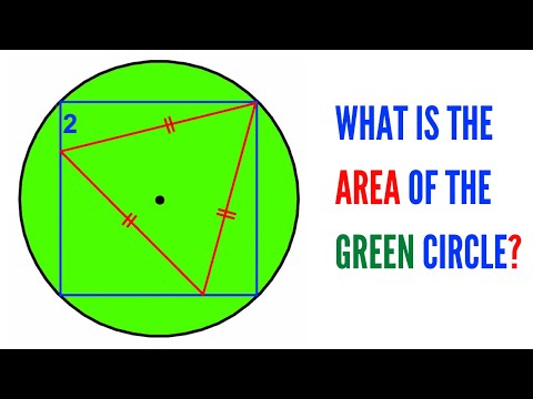 Can you find area of the Green shaded circle? | (Math skills explained Step-by-Step) | #math #maths