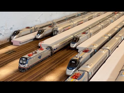 Modern 2020’s Ho Scale Amtrak Trains Compilation!