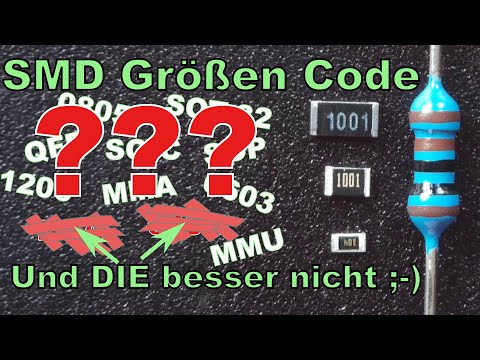 SMD Basics 2: Understanding component codes and size comparison under the microscope