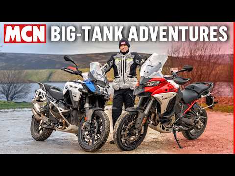 BMW R1300 GS Adventure v Ducati Multistrada V4 Rally | Ultimate big-tank adventure battle | MCN