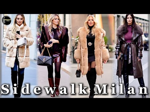 December 2025 Milanese Best Winter Holiday Street  Fashion 👒👠🧥 Chic & Stylish Shopping Looks 🇮🇹