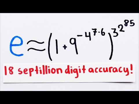 Is this the Coolest Approximation for e?