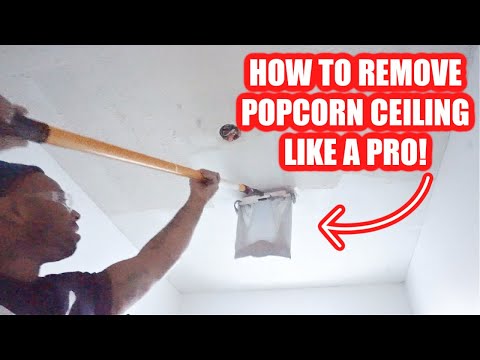 HOW TO REMOVE POPCORN CEILING & FINISH LIKE A PRO