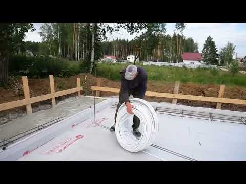 Swedish warm foundation for the house. Step by step construction process