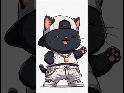 "Cat Rapper Swag Dance to Industry Baby! 🔥" #CatRapperDance #HipHopCat #Shorts