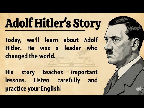 Adolf Hitler's Story || English Listening Practice ✅|| Graded Reader || Improve Your English ✅