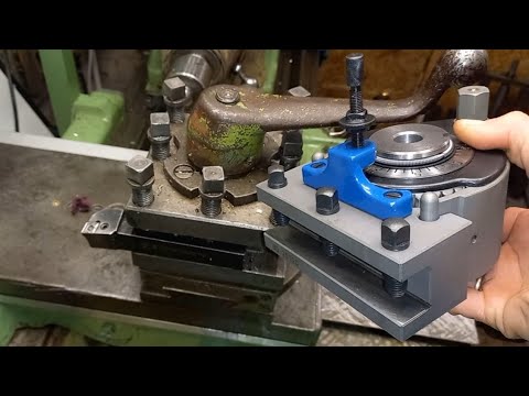 Установка Мультификс а  на токарный станок 1к62