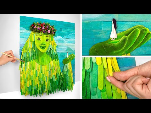 DIY Amazing Picture From Wooden Sticks