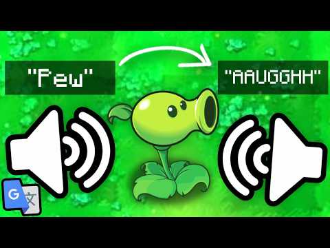 I Put Every Plants VS Zombies SOUND Through Google Translate 100 Times...