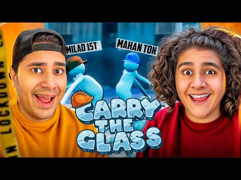 با ماهان رفتیم کارگری! همه شیشه ها شکست😂👷