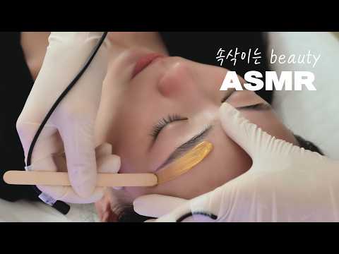 ASMR｜Stress Relief, Refreshing Face Waxing｜Real Sound｜Visual Tingles