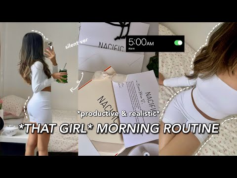 5am relaxing morning routine : silent vlog🎧✨