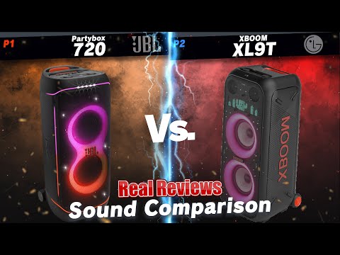 LG XBOOM XL9T VS JBL Partybox 720 Sound Comparison